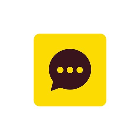 Premium Vector Yellow Message Icon Vector Illustration