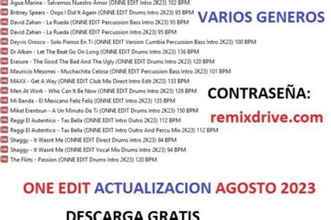 Pack De Musica Variada Extended Utilidades Para Djs