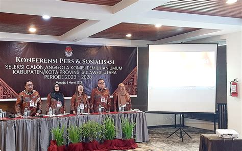 Seleksi Calon Anggota KPU Di Tujuh Kabupaten Kota Di Sulut Resmi Dibuka