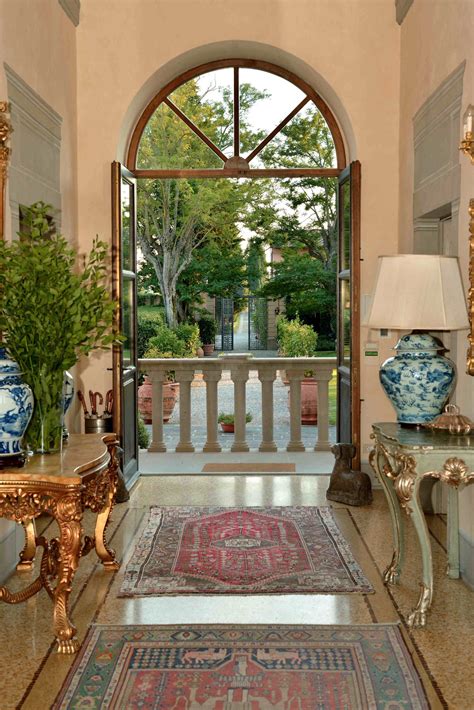 Foyer Villa Mangiacane Tuscany Italy Italian Vineyard House Elegant Interior Design