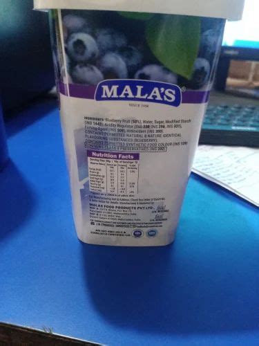 Blueberry Jelly Mala S Blue Fruit Filling Packaging Type Box Kg At