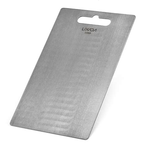 Lixada Titanium 1 8MM Thick Cutting Board Home Kitchen Cooking Outdoor