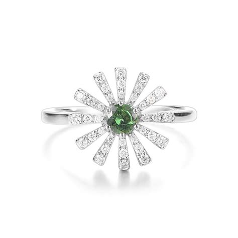 Green Tsavorite And Diamond Ring Temple Grace Nz