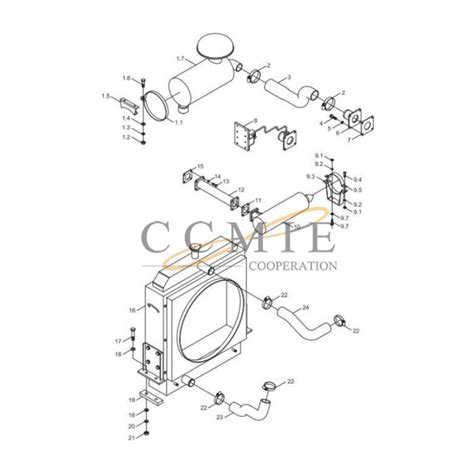 China 402101987 Air Filter Assembly XCMG WZ30 25 Backhoe Loader Spare