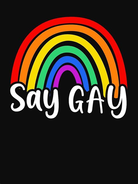 Say Gay Rainbow Lgbt Pride Month Gay Pride Support Respect Poster For Sale By Zacthomassawyer