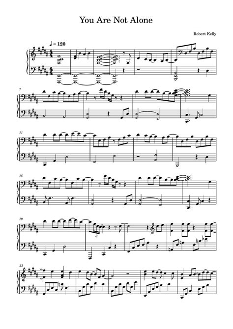 Michael Jackson You Are Not Alone Piano Solo Sheets By Sangheart Play