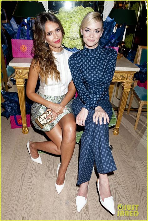 Jessica Alba And Jaime King Tory Burch Flagship Store Opening Photo 3031675 Hannah Simone