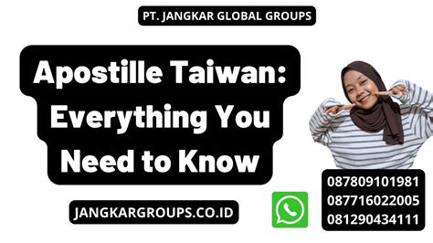 Apostille Taiwan Jangkar Global Groups