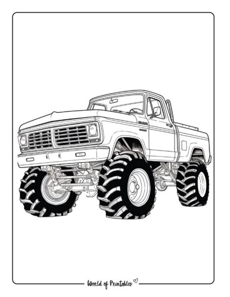 Coloring Pages Of Ford Trucks