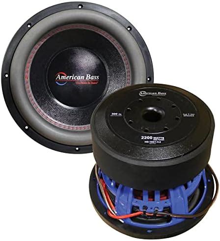 Amazon American Bass 10 HD Series 4000W Dual 1 Ohm Subwoofer HD