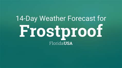 Frostproof, Florida, USA 14 day weather forecast