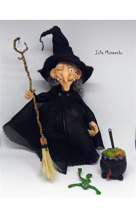 Miniature Dollhouse Old Witch Ooak Doll One Inch Scale Witch Etsy