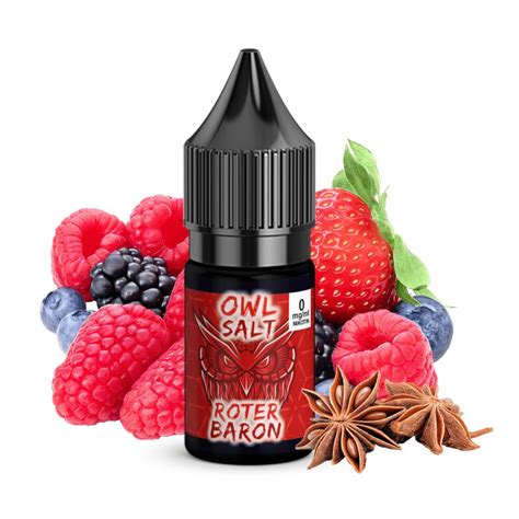 Roter Baron Liquid E Zigarette Nikotinsalzliquid Ml Owl Salt