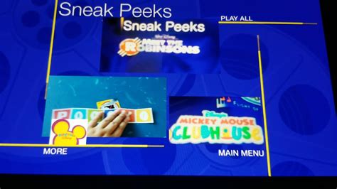 Sneak Peeks Menu Youtube