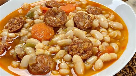 Alubias Blancas Con Chorizo I S Per F Ciles De Preparar Youtube