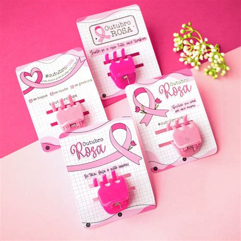 10 Mini Piranha Presinha Personalizada Outubro Rosa Mimo Outro Rosa