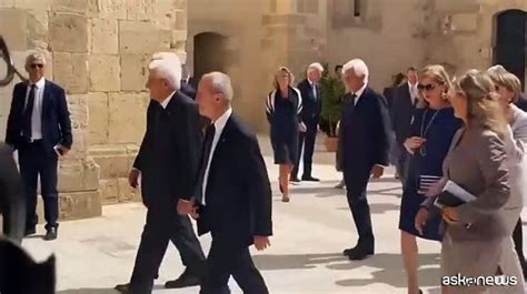 Italia Germania Mattarella Accoglie Steinmeier A Siracusa Video