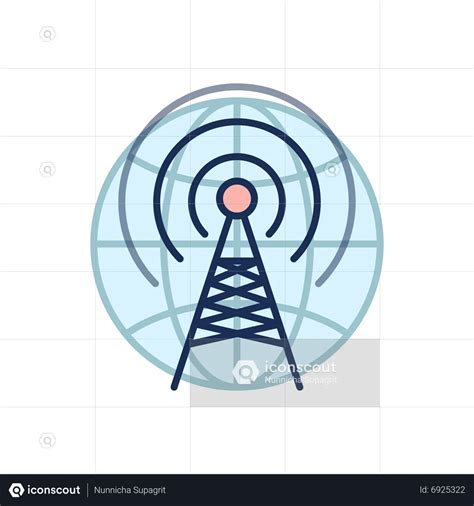 Cell Tower Animated Icon Free Download Network And Communication