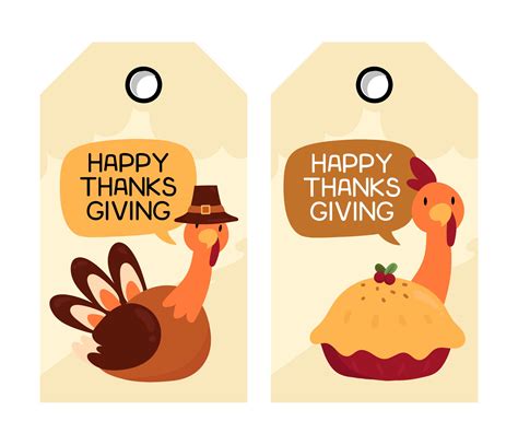 Happy Thanksgiving Tags Printable | Printablee