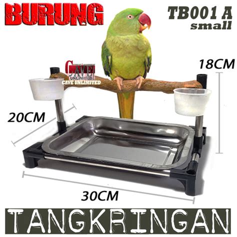 Promo TB001B Tangkringan Pangkringan Burung Medium Kayu Resin Sedang