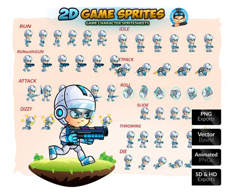 2d Character Sprite Generator - Sprite Sprites | Ganrisna