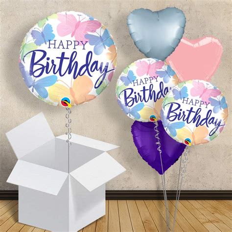 Butterflies Happy Birthday 18 Balloon In A Box Click Save Smile