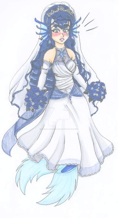 Comm Dianas Wedding Dress By Azura Mermaid Arts On Deviantart