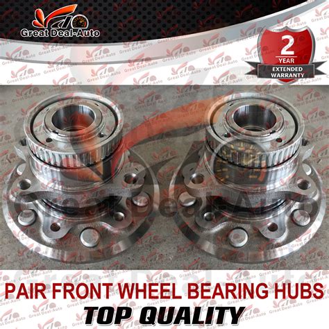 Pair Front Wheel Bearing Hub Hubs For Toyota Hiace Kdh Kdh Kdh