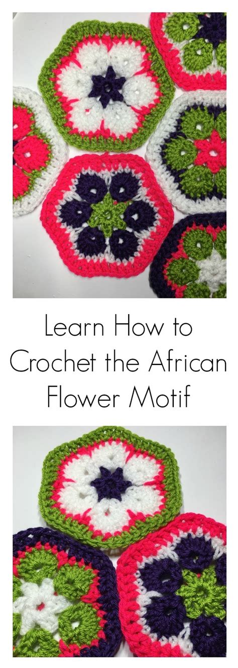 The Crochet African Flower Motif with Video Tutorial - YHN ...