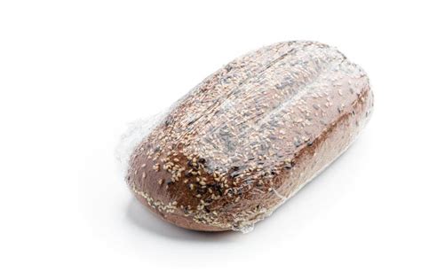 Packed Whole Grain Rye Bread Isolated On White Stock Photo Image Of