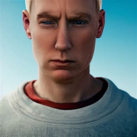 Giant Eminem Head Hovering Over The Ocean Highly Stable Diffusion