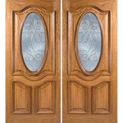 ESWDA 60x80 Exterior Mahogany La Jolla Double Door W OC Glass Euro