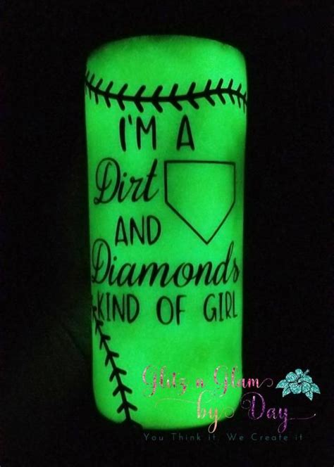 I M A Dirt And Diamonds Kind Of Girl Softball Glitter Etsy Etsy