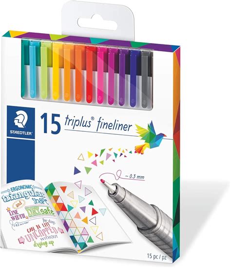 Staedtler 334 Triplus Fineliner Superfine Point Pens 0 3 Mm Assorted