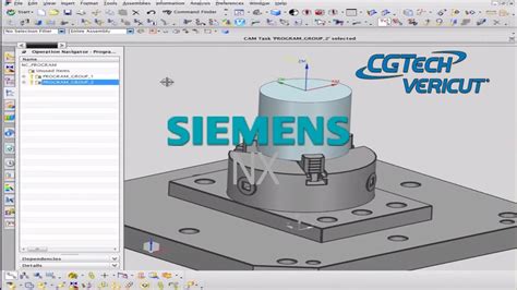 Siemens Plm Nx Cam Interface To Vericut Cnc Simulation Software Youtube