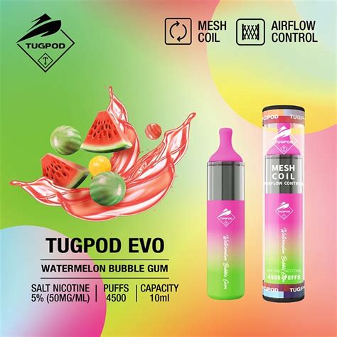 Tugpod EVO Disposable Vape Kit 4500 Puffs 10ml Vapesourcing