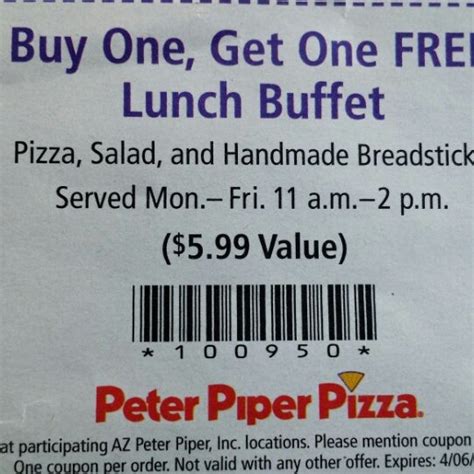 Peter Piper Pizza Coupons Printable 2024 - Matty Shellie