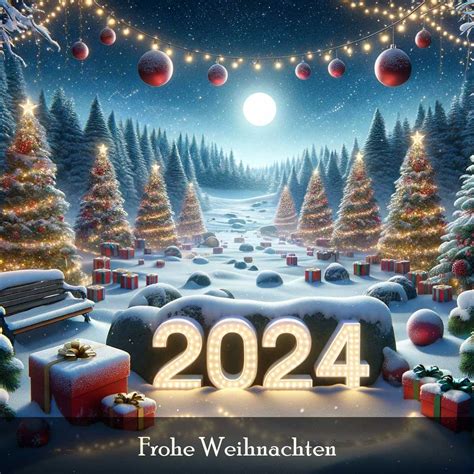 Frohe Weihnachten 2024 Schneeblick Wunderbare Bilder