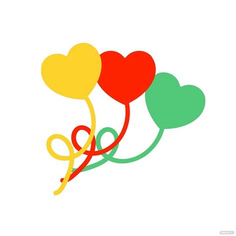 Heart Balloons Clipart in Illustrator - Download | Template.net