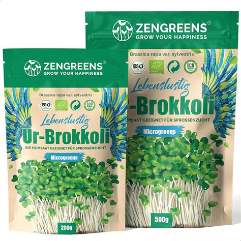 ZenGreens Bio Ur Brokkoli Sprossen Samen Wähle zwischen 10g 200g