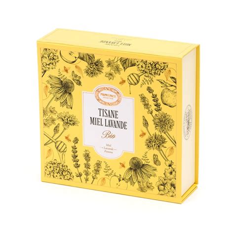 Coffret Tisane Bio MIEL LAVANDE 20 Sachets Provence D Antan