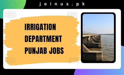 Irrigation Department Punjab Jobs Apply Now