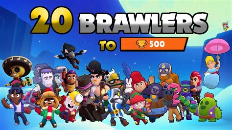 20 BRAWLERS To 500 In One Day Epic Moments Brawl Stars YouTube