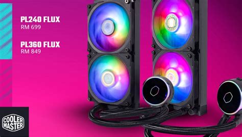 Cooler MasterLiquid PL Flux CPU Liquid Coolers Now In Malaysia From