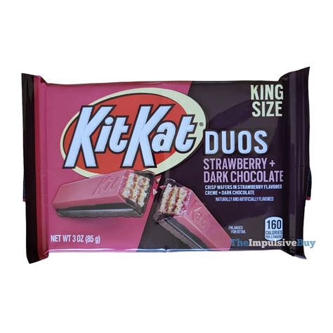 Review Kit Kat Duos Strawberry Dark Chocolate Creativ Web Tools