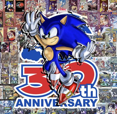 Sonic S 30th Anniversary Celebration By Supergirlkelsart On Deviantart