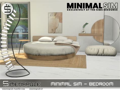 Simenapule S Bedroom Minimal Sim Sims 4 Bedroom Sims 4 Beds Sims