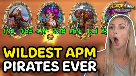 The Most INSANE APM Pirates Run Hearthstone Battlegrounds YouTube