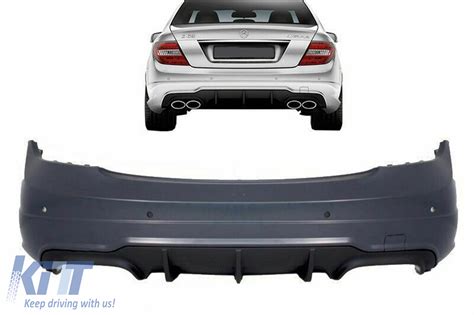 Rear Bumper Suitable For Mercedes C Class W204 2007 2014 Facelift C63