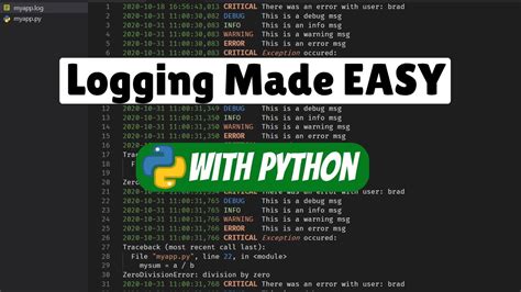 Python Logging Made Easy Youtube